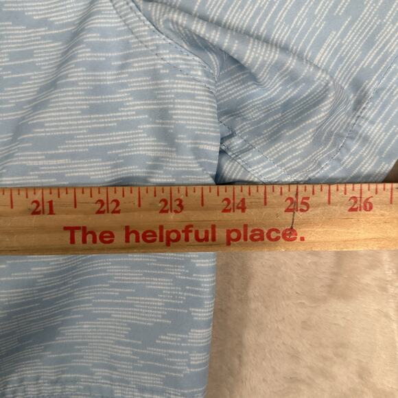 Simms Double Haul Button Up Short Shirt Fishing Pockets UPF 30+ Blue Men's XL - Picture 6 of 8